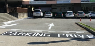 signalisation emplacement PMR handicapés